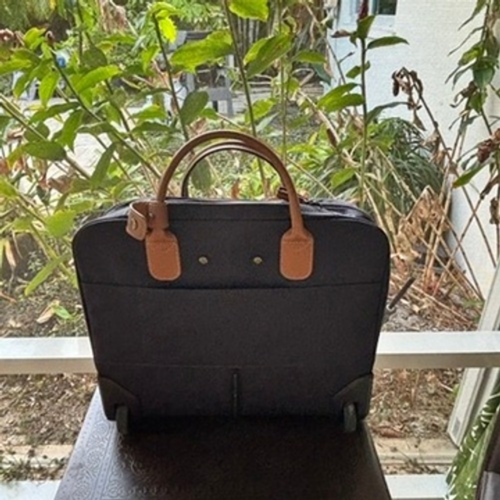 Bric's X-Travel Pilot Case Carry On Rolling Laptop Bag Black - Picture 8 of 10